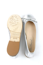 Load image into Gallery viewer, Italian Ballerina Shoes- Silver 6US/ 36 EU